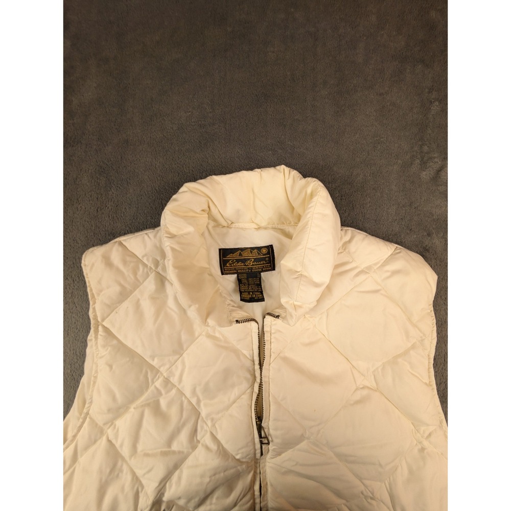 Vintage XL Eddie Bauer Black Label Goose Down Quilted Puffer Outdoor Camp Vest - Picture 7 of 10